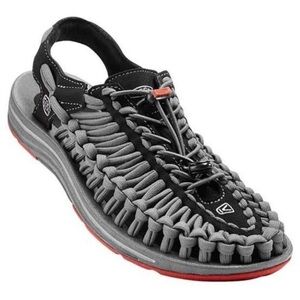 Keen uneek Water Sandal Bungee Strap Gray Black Hike Outdoor Men Size 10